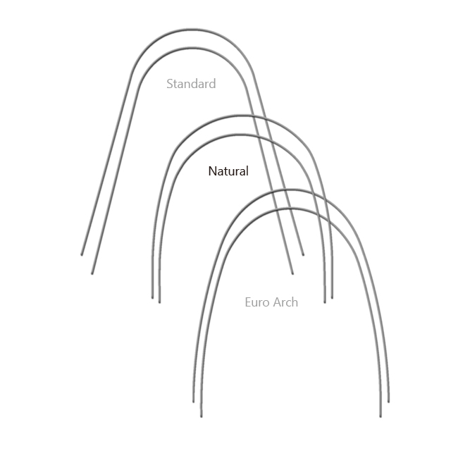 STAINLESS STEEL Archwire (Natural form)- RECTANGULAR
